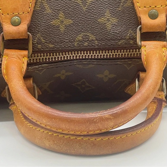 Auth Louis Vuitton Monogram Old Speedy 35 Handbag W/Dustbag/Lock - Picture 16 of 16